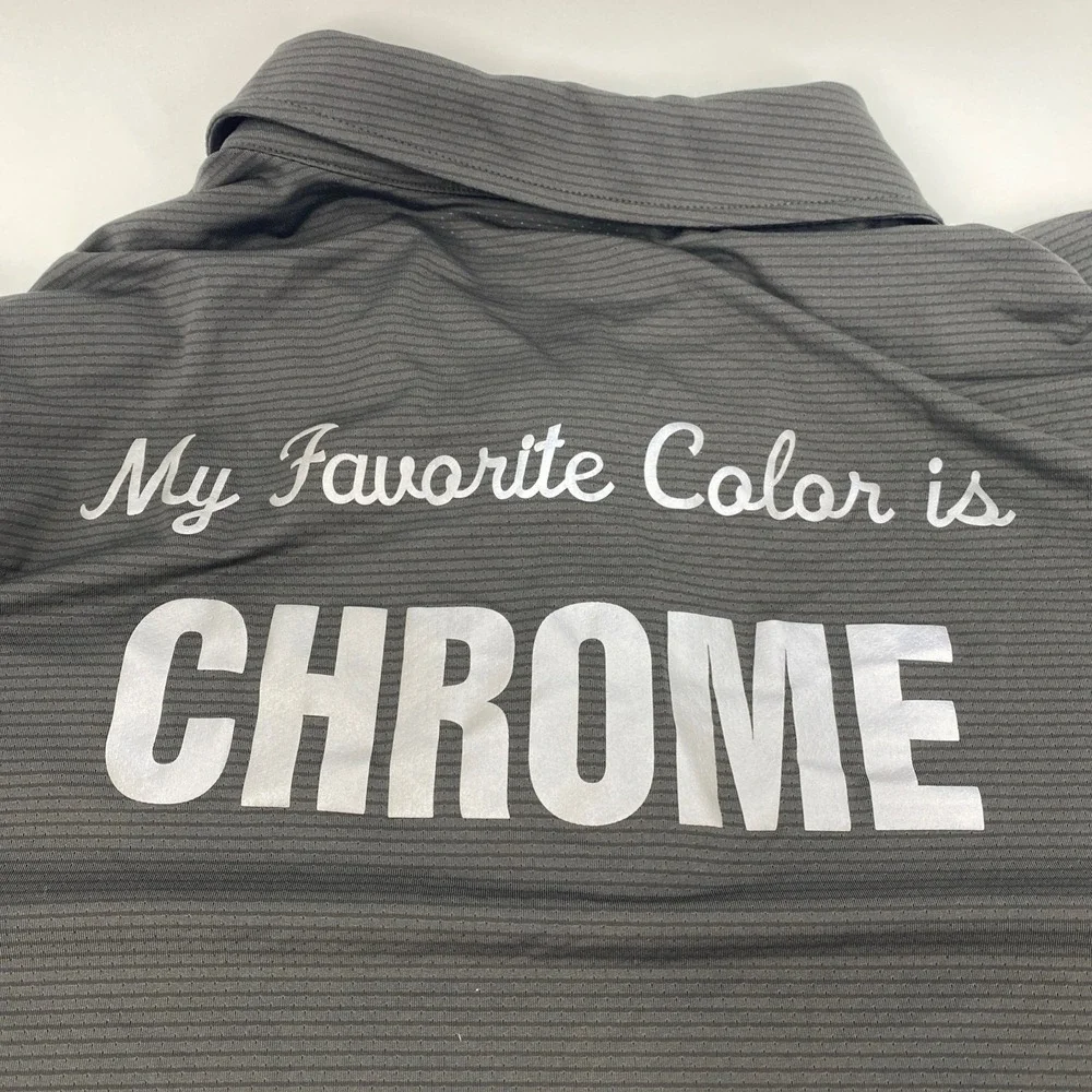 Duluth Polo Mens Extra Large Black Chrome Graphic - Picture 5 of 11